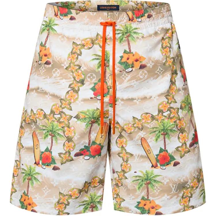 LOUIS VUITTON Monogram Nylon Swim Shorts