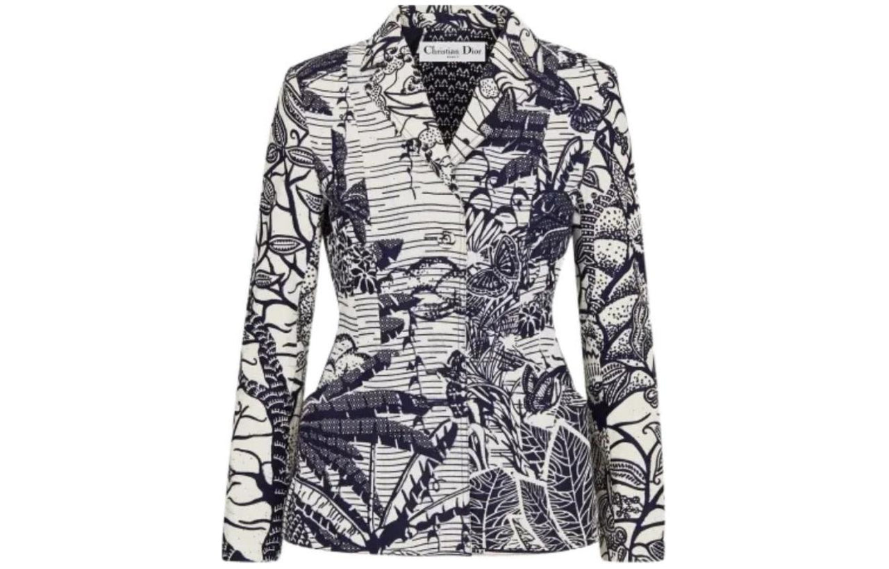 DIOR All Over Patterned Single Breasted Jacket