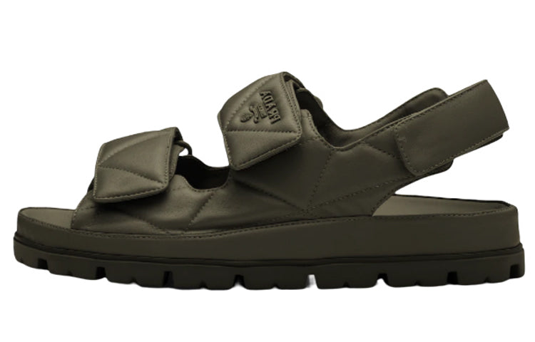 PRADA Padded Nappa Leather Sandals