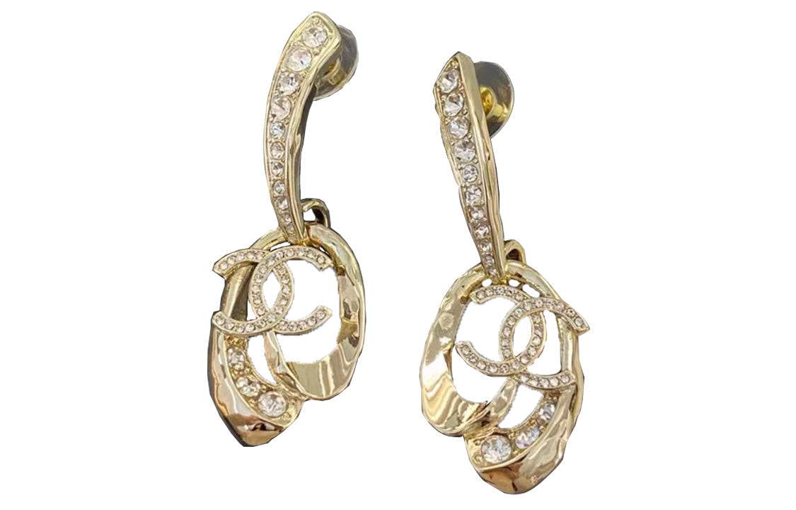 CHANEL Earrings Women's Gold