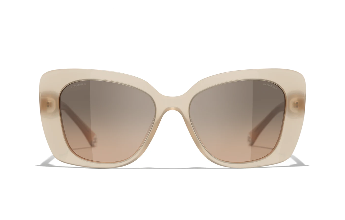 CHANEL Sunglasses Unisex Dark Beige