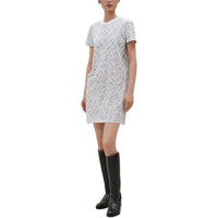 HERMES Short Sleeved Dress Women's Ecru