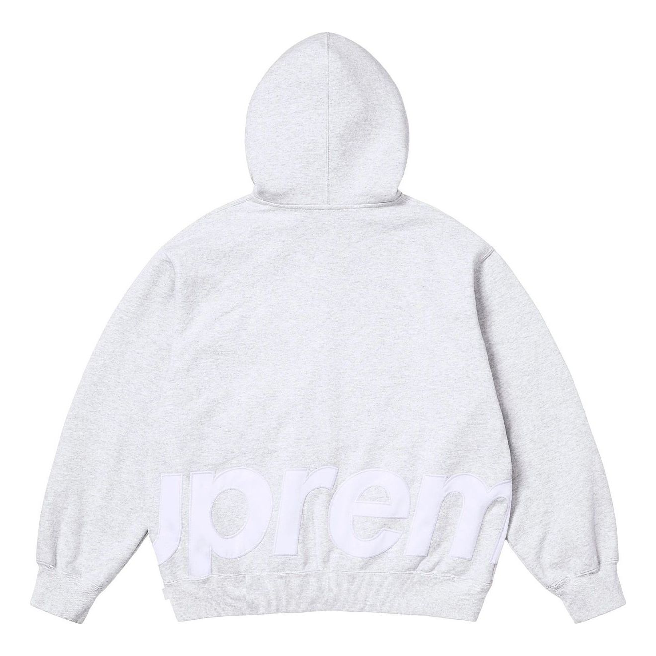 Supreme Big Logo Zip Up Hooded Sweatshirt 'Ash Grey' SS25SW46-ASH-GREY
