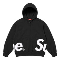Supreme Big Logo Zip Up Hooded Sweatshirt 'Black' SS25SW46-BLACK