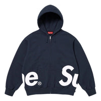 Supreme Big Logo Zip Up Hooded Sweatshirt 'Navy' SS25SW46-NAVY