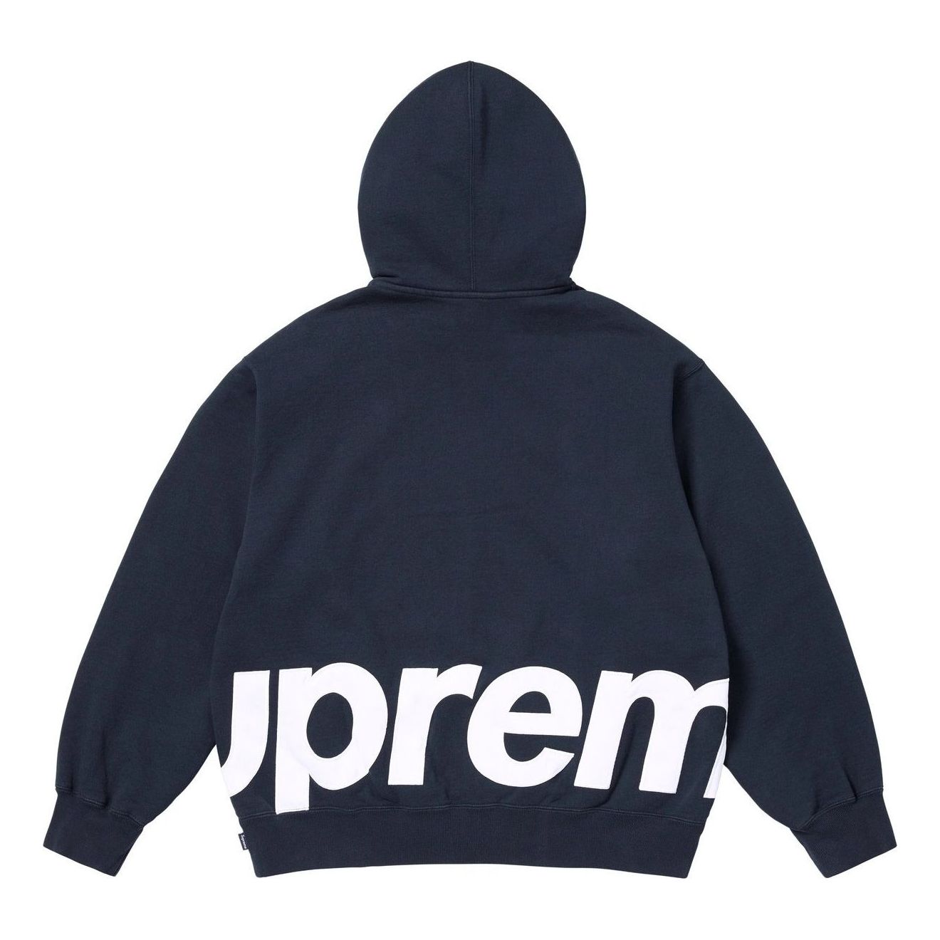 Supreme Big Logo Zip Up Hooded Sweatshirt 'Navy' SS25SW46-NAVY