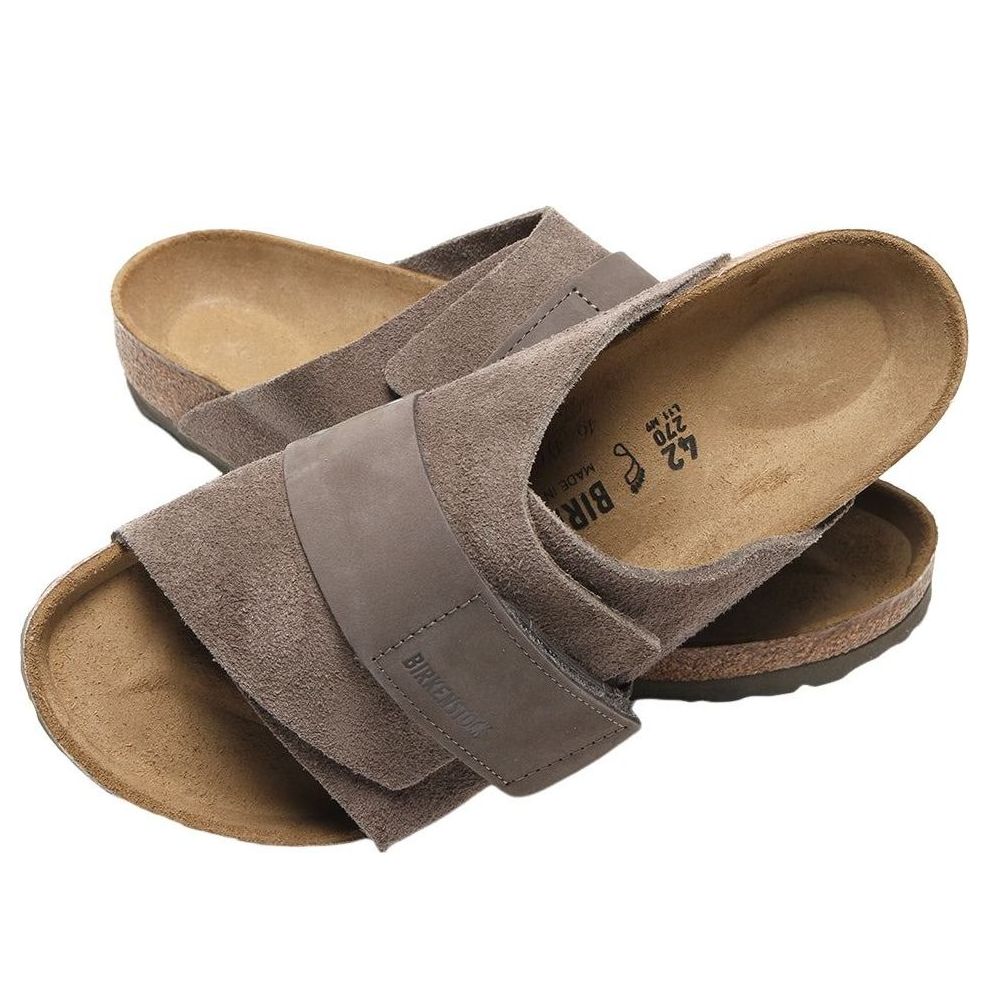 Birkenstock Kyoto Nubuck-Suede 'Concrete Gray' 1029137