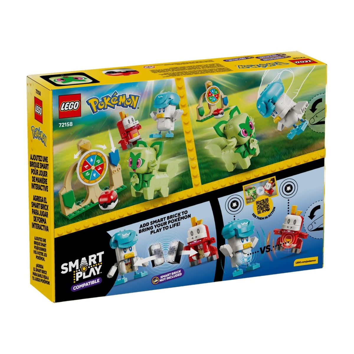 LEGO Pokemon Smart Play: Sprigatito Fuecoco And Quaxly Battle 72158