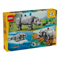 LEGO Wild Animals: Majestic Rhino with Birds 31171