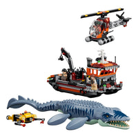 LEGO Jurassic World Mosasaurus Dinosaur Boat Attack 77983