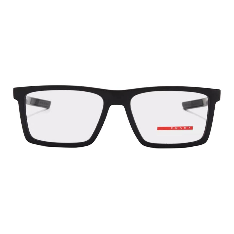 PRADA Eyewear Logo engraved Rectangle frame Glasses