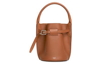 CELINE Smooth Calf Leather Bucket Bags Shoulder Bag Crossbody Bag Handbag Nano Women's Tawny