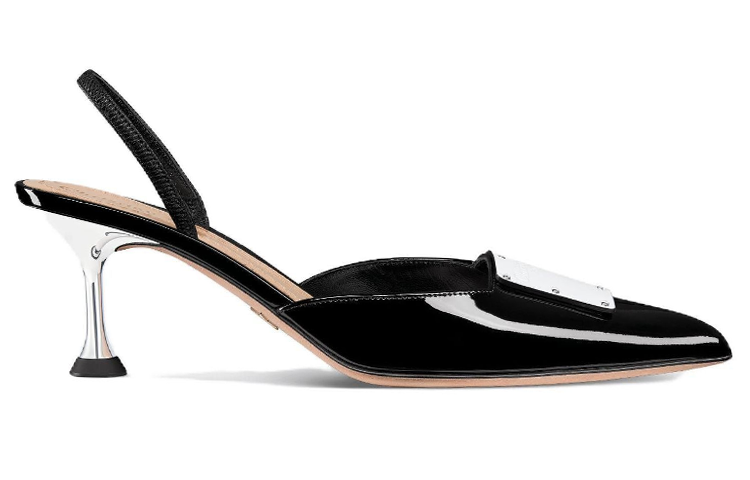 DIOR La Parisienne Dior Irregular Heel High Heels 6cm Women's Black
