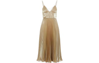 PRADA SS23 Sleeveless Dress Women's Gold