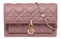 DIOR Lady Dior Sheepskin Lady Dior Bag, Handheld Shoulder Bag, Crossbody Bag Women's Peony Pink