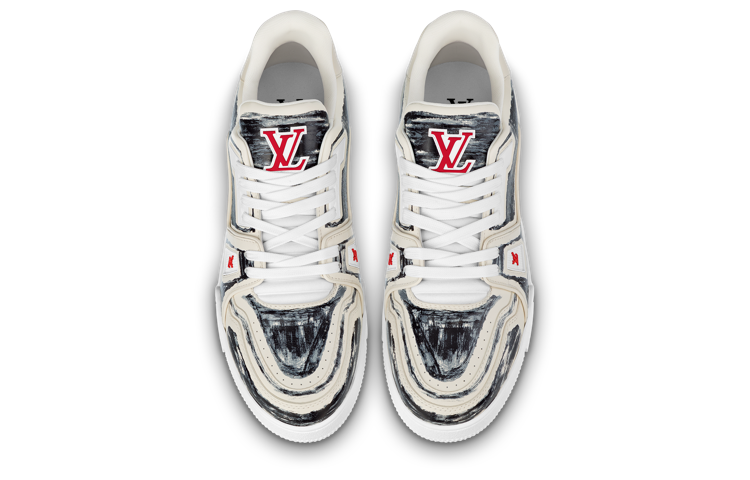LOUIS VUITTON Trainer Colored In White Black