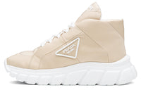 PRADA Shock Absorbers With Slip Resistant And Abrasion Resistant Properties High Top Casual Shoes Women's