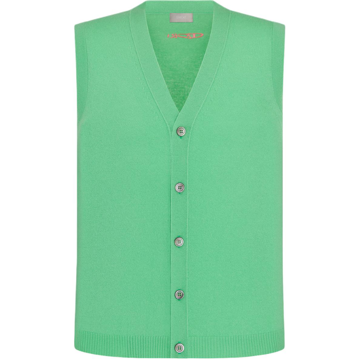 DIOR Tank Tops Men Green
