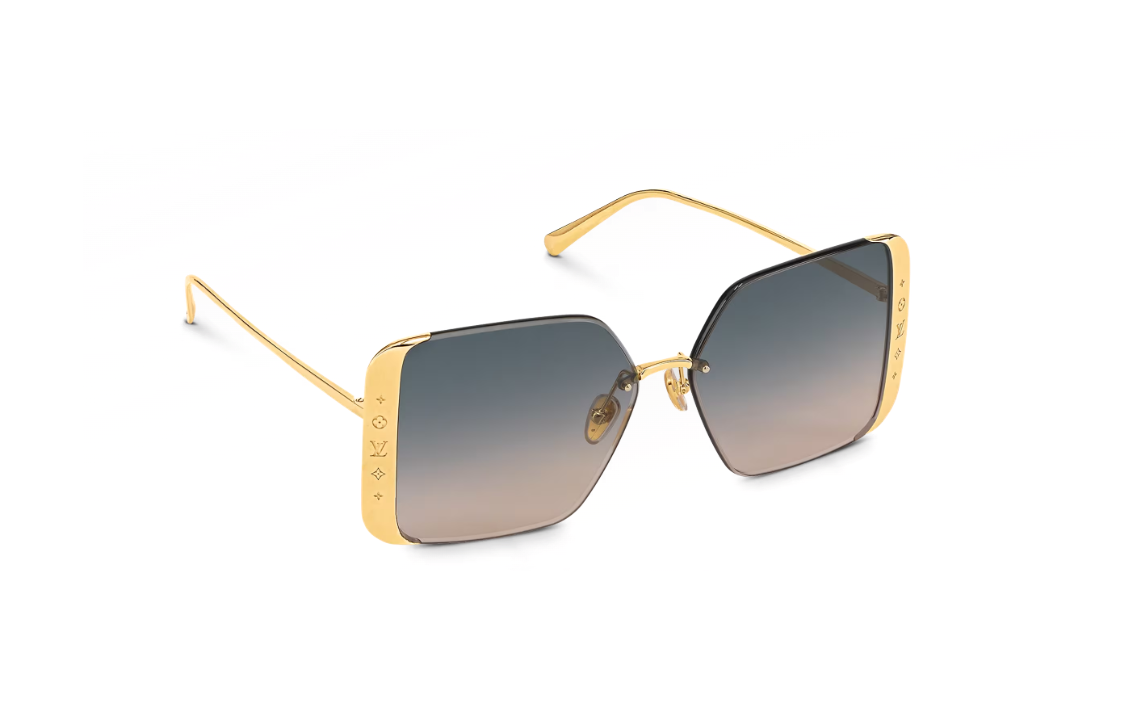 LOUIS VUITTON Z2173U Lv Moon Metal Square Sunglasses
