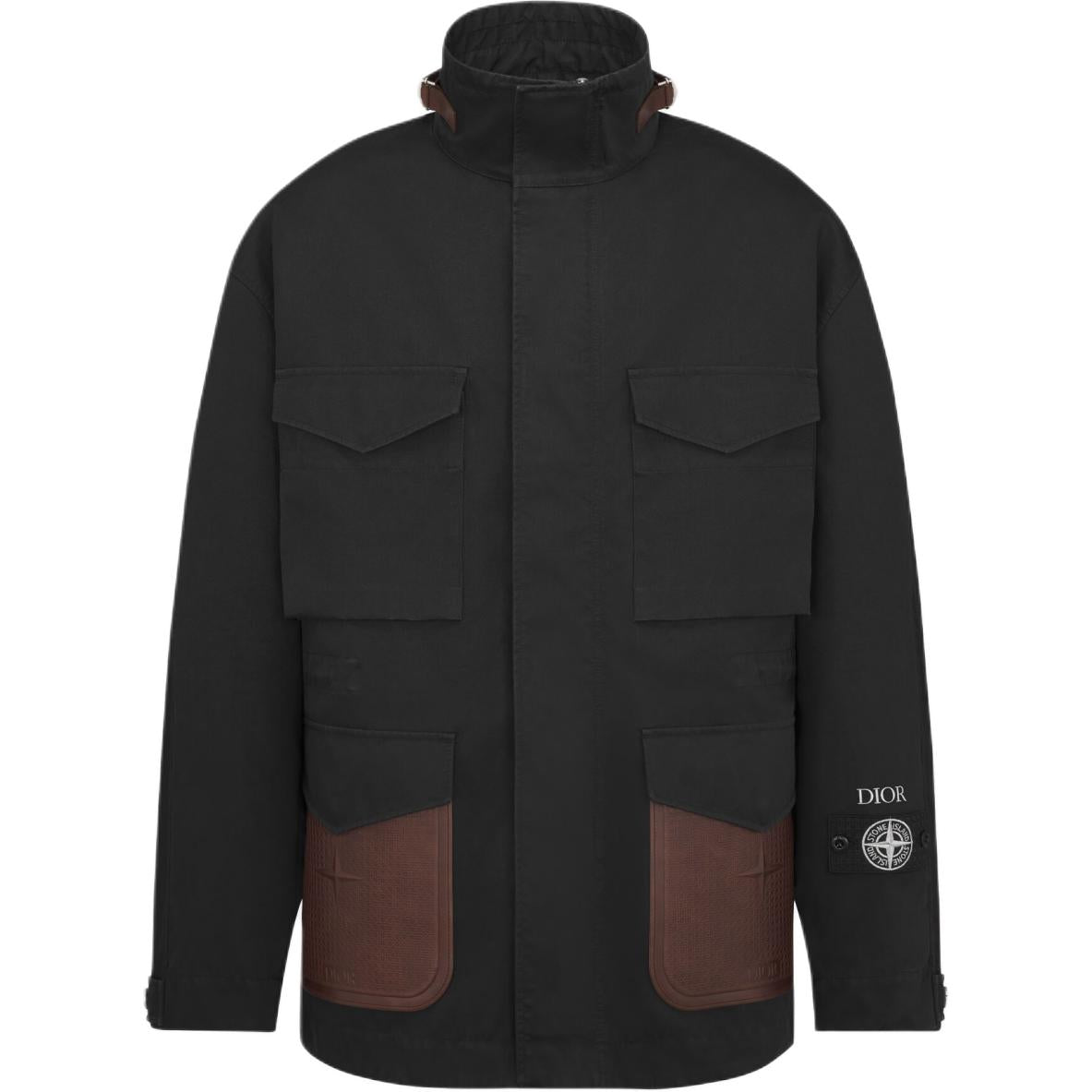 DIOR X Stone Island Cotton Blend Satin Jacket