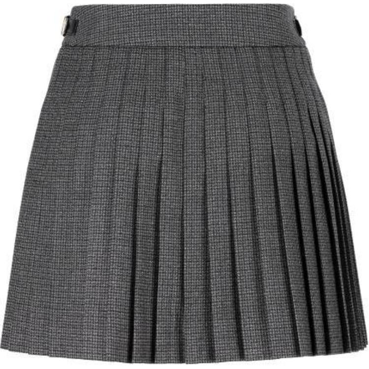 CELINE Buckle Detailed Pleated Skirt