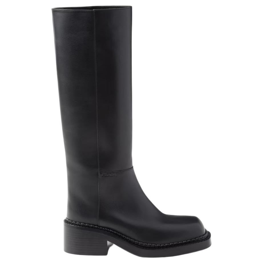 PRADA Knee high Boots 5.5cm Women's Black