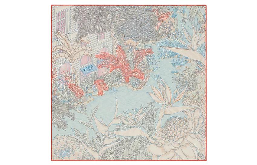HERMES Silk Scarves Women's Multicolor