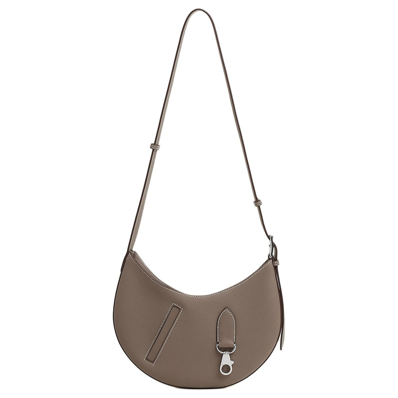 HERMES Togo Leather With Swift Calfskin Shoulder Bag Crossbody Bag Women's Tan