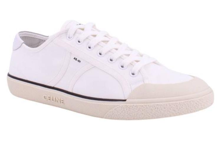 CELINE Low Top Skateboard Shoes Men's White