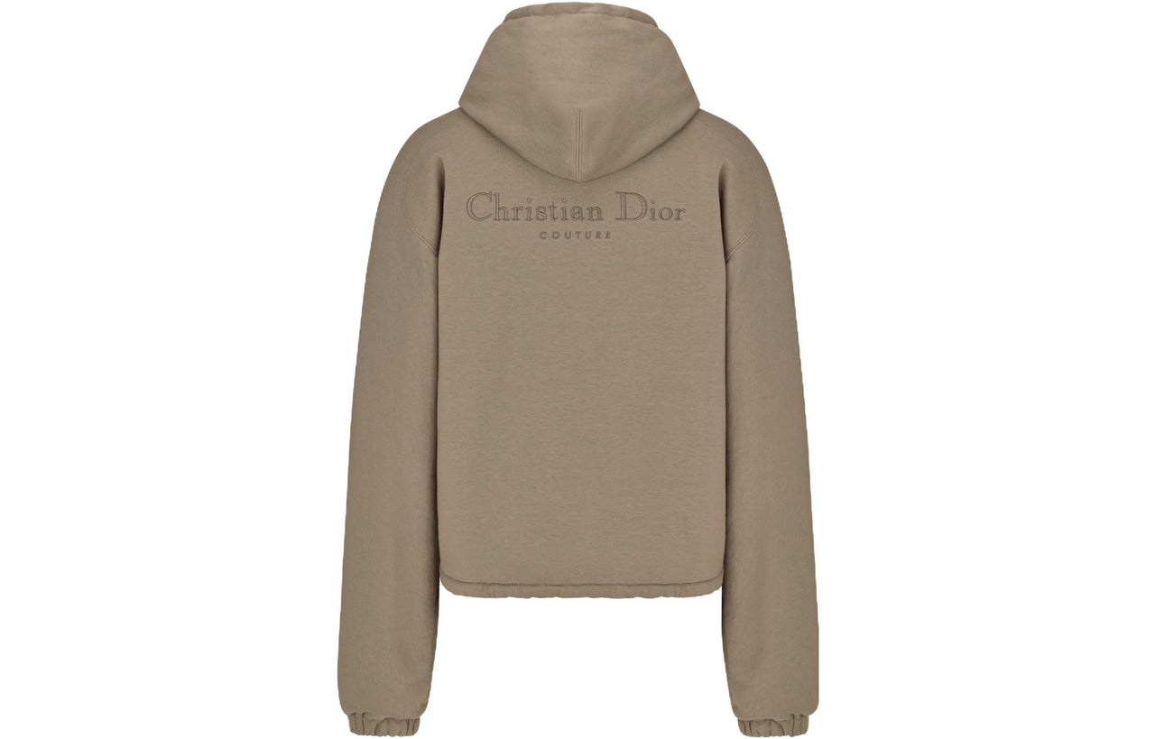 DIOR Logo Embroidered Zip Up Jacket