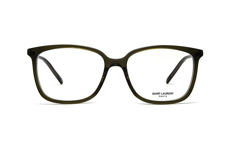 SAINT LAURENT Plate Frame Square Eyeglass Frames Unisex