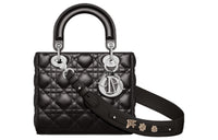 DIOR Lady DiorMy ABCDior Lambskin Lady Dior Bag, Shoulder Bag, Crossbody Bag, Handbag Trumpets Women's Black