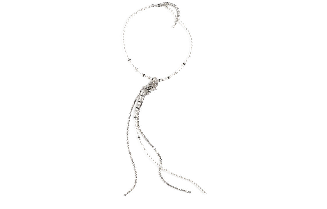 CHANEL Necklaces Women's Silver