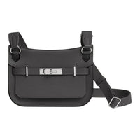 HERMES Jypsiere Swift Calfskin Shoulder Bag, Crossbody Bag Mini Women's Gray
