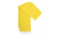 LOEWE Logo Patch Fringed Scarf