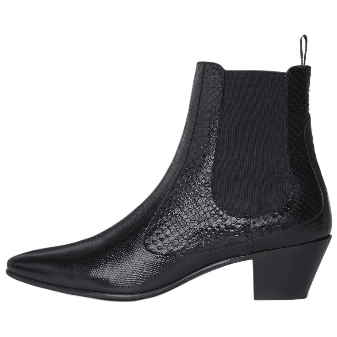 CELINE Hector Short Chelsea Boots 6cm Men's Black