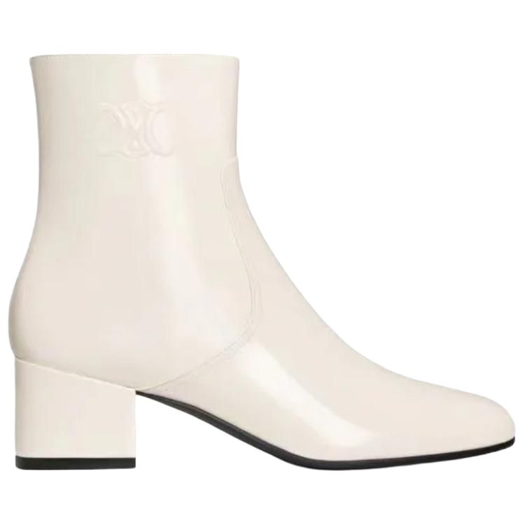 CELINE Ankle Boots Women's White