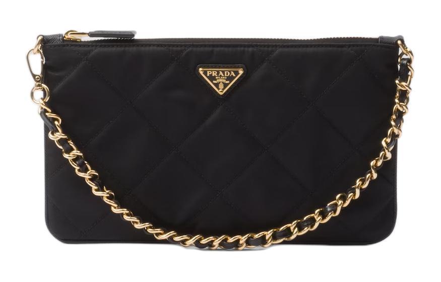 PRADA Fabric Clutch Women's Black