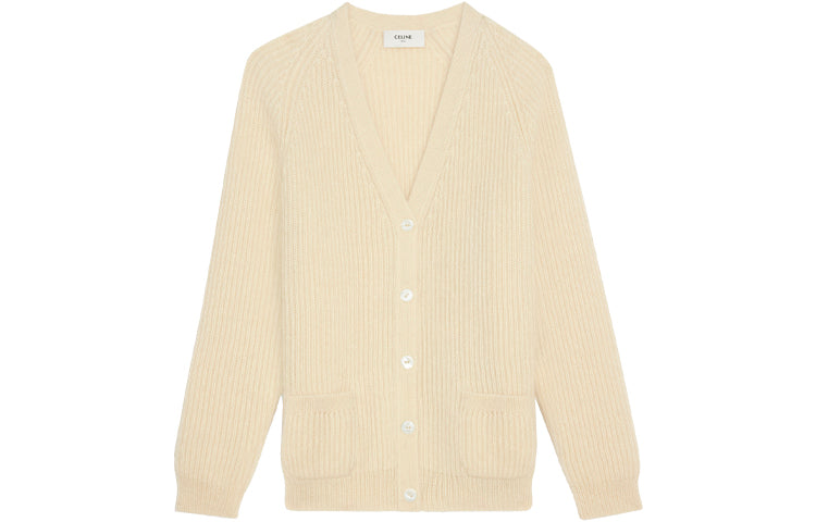 CELINE SS21 Loose Fit Knitwear Women's Ecru