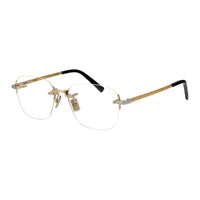 DIOR Irregular Shape Eyeglass Frames Men's Gold