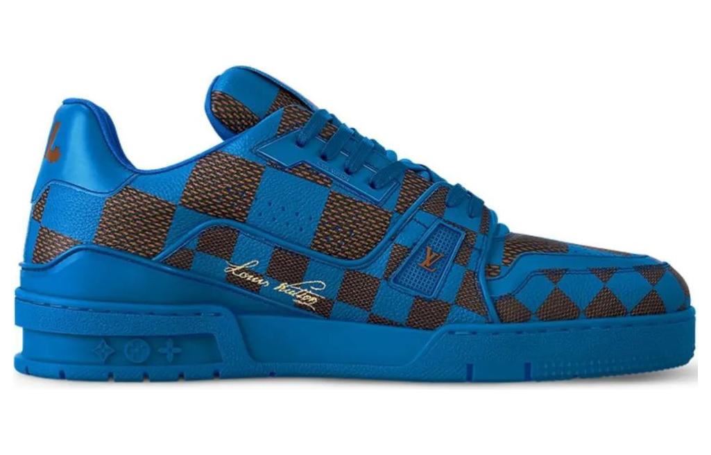 LOUIS VUITTON LV Trainer Sneaker Damier Pop Blue