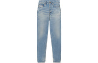 SAINT LAURENT High Waist Cropped Jeans
