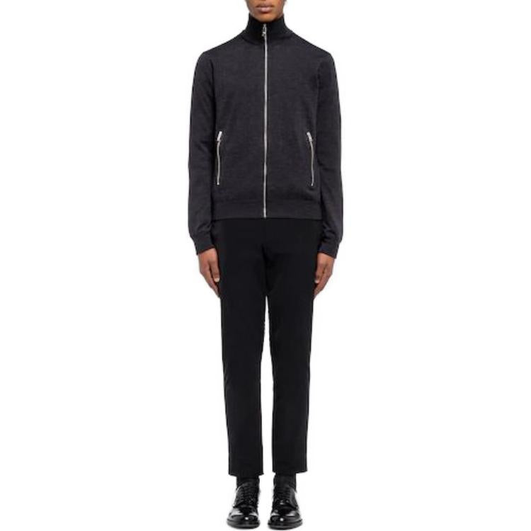 PRADA Jackets Men Coal Gray