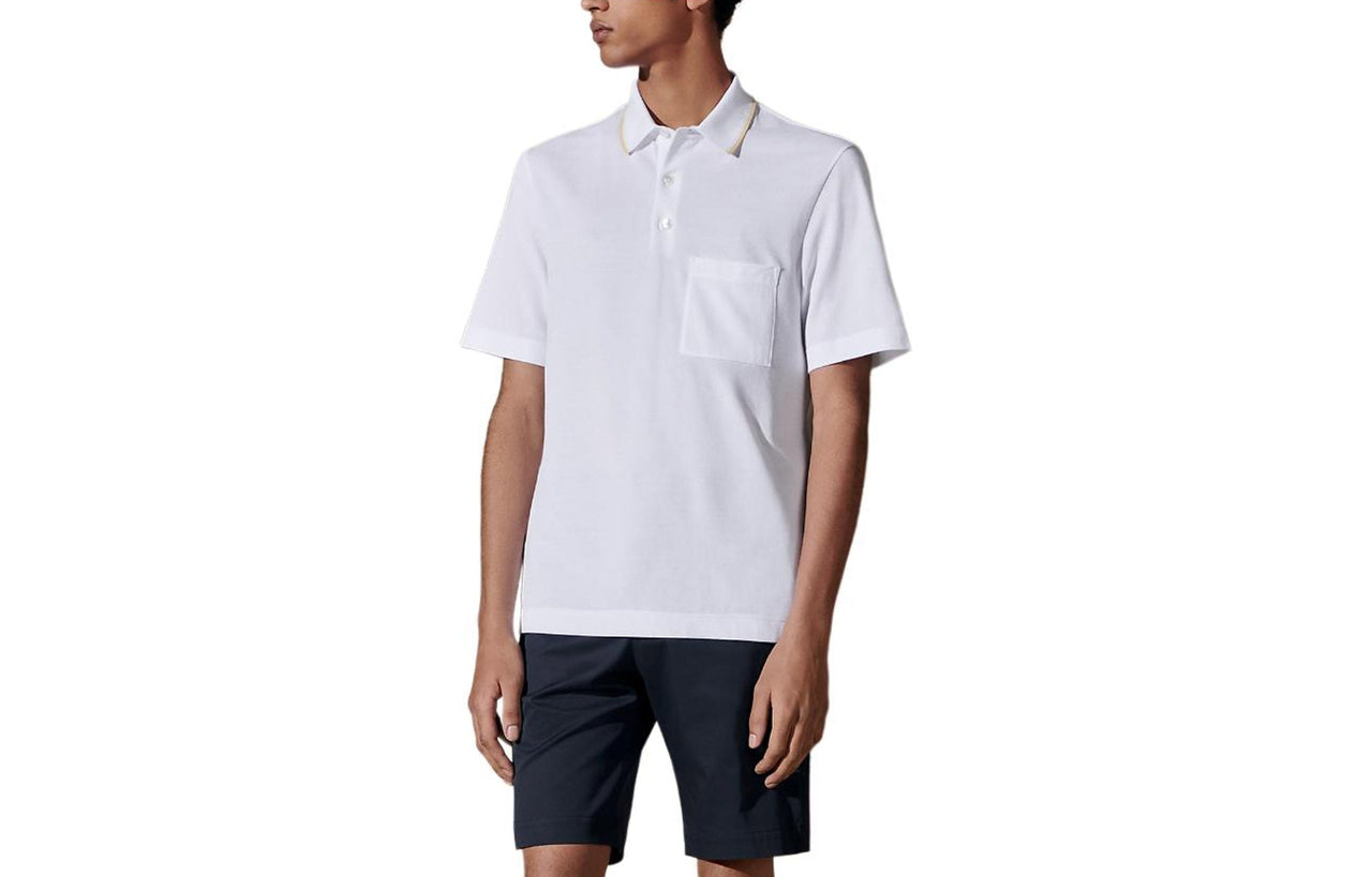 HERMES Polo Shirts Men White