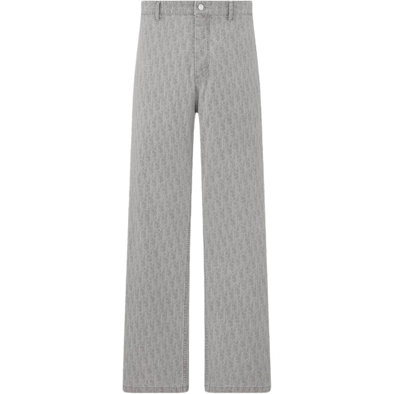 DIOR Monogrammed Straight Leg Jeans