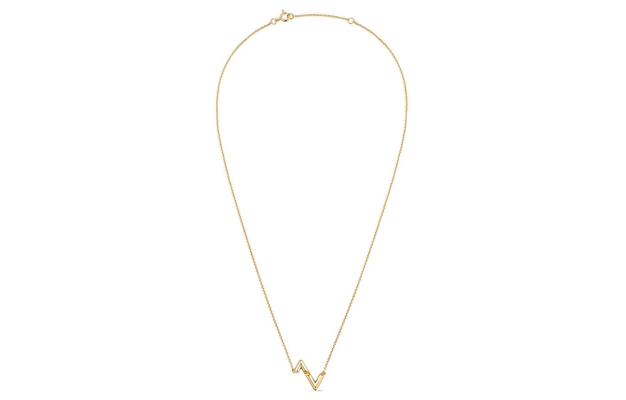 LOUIS VUITTON Lv Volt Upside Down Pendant Yellow Gold