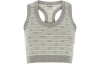 MIU MIU Tank Tops Women's Gray