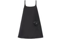 PRADA Logo plaque Sleeveless Dress