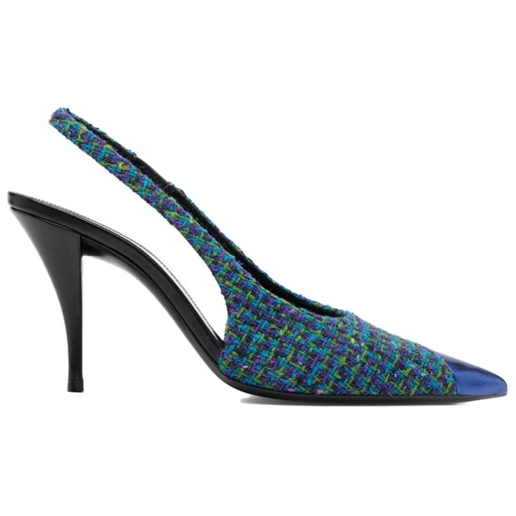 SAINT LAURENT Vesper High Heels Women's Blue