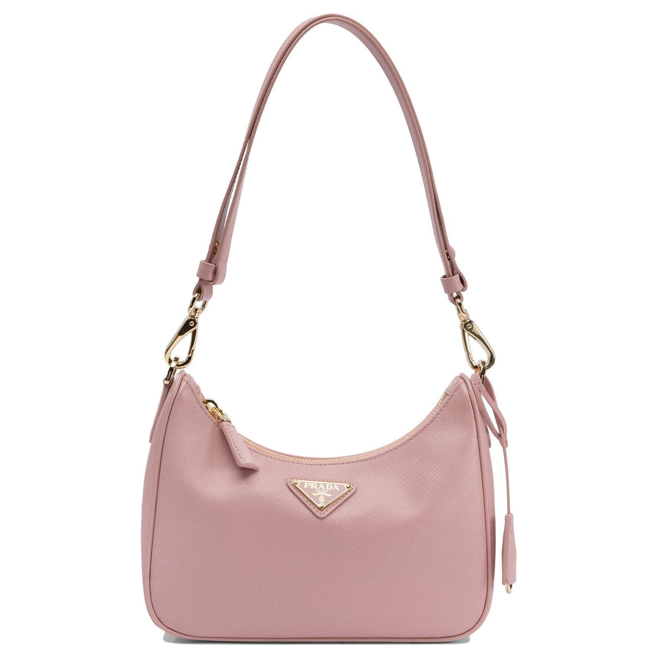 PRADA Lambskin Shoulder Bag Mini Women's Pink